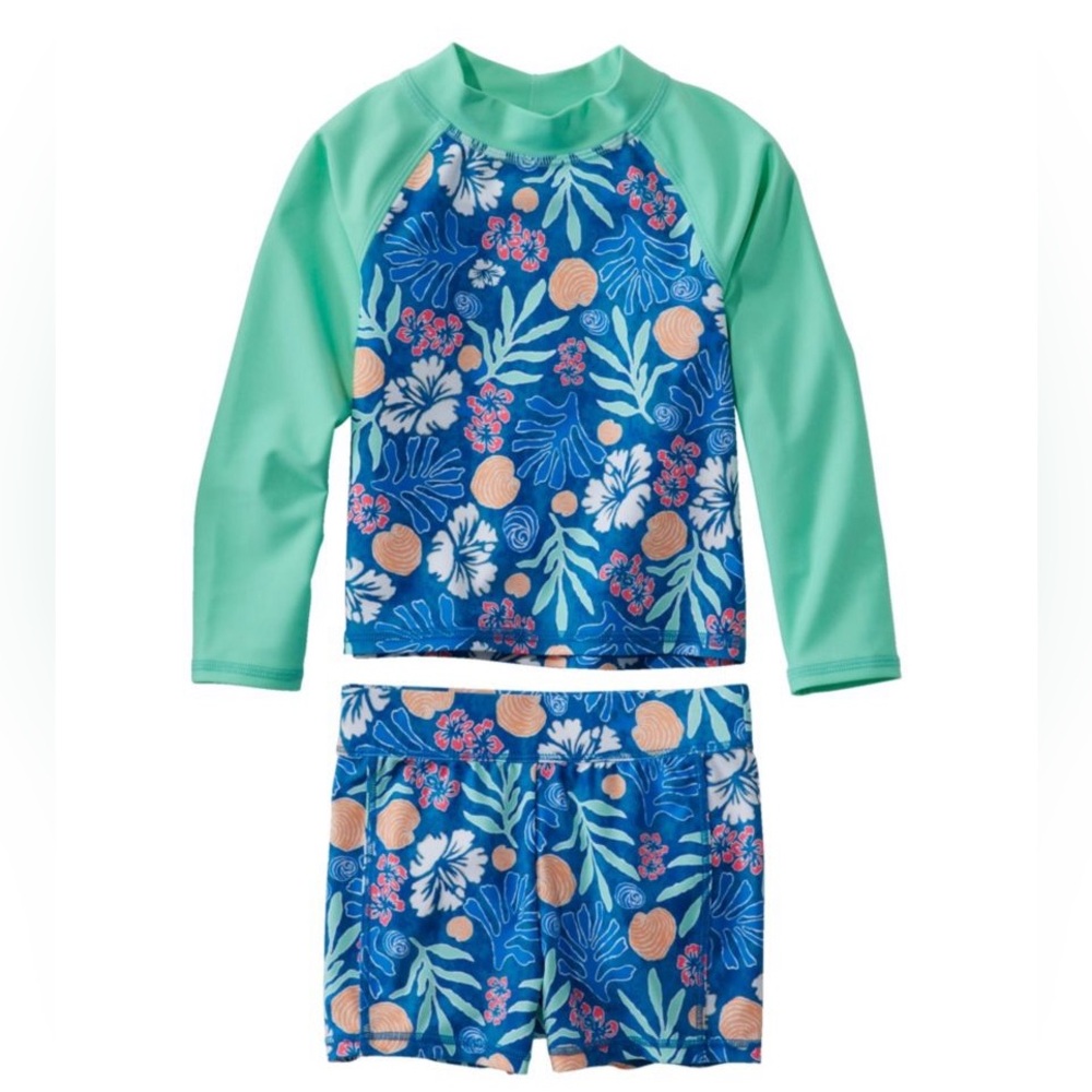 Sun-and-Surf Swim Trunks Rashguard Set || LL Bean